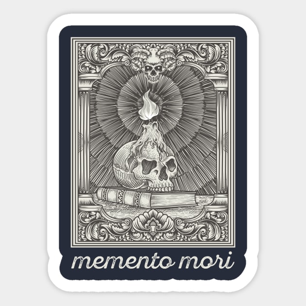 Memento Mori - Marcus Aurelius stoicism philosophy Sticker by OutfittersAve